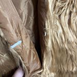 Simplee Apparel  Women's Long Sleeve Fluffy Faux Fur Coat Medium Khaki Photo 4