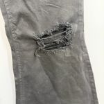 Cello  High Rise Super Flare denim jeans black wash distressed knees size 7 NWT Photo 2