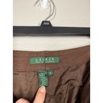Lauren Ralph Lauren Brown Silk Wide Leg Pants Sz 16 Old Money Preppy Luxury Photo 5