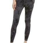 Danskin Gray Tie Dye Brushed 7/8 Side Pocket Athletic Leggings S Photo 0