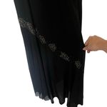 Alex Evenings Vtg Y2K Beaded Dress Sz 10 Whimsigoth Flapper Formal Sheer Hanky Photo 2