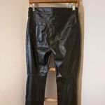 Gap Vintage Slim High Rise Vegan Faux Leather Pants Size 6P Green Mistletoe Photo 3