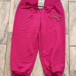 Under Armour NEW  women's small pink COLDGEAR capri joggers MSRP $65 Photo 0