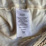 Talbots Top Womens Medium Petite White Tan Equestrian Print Rayon Photo 6