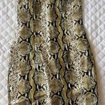 H:ours REVOLVE Snakeskin Leather Strapless Dress Photo 2