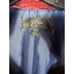 J.Crew Fuzzy Burgundy Zip Front Vest Women’s Small – Faux Fur Sherpa Layer Red Photo 5