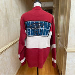 G-Star Raw Unisex Holiday Wool Cardigan Grandpa Chunky Red Beige Blue Sz Large Photo 4