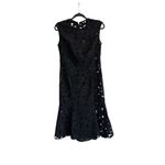 Shoshanna NWT  by Anthropologie Black Lace Annella Trumpet Dress Size 6 Photo 2
