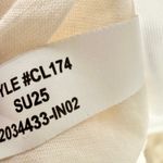 J.Crew Strapless Mixy Dress Smocked A Line Minimalist Ramie Natural XXS NWT Photo 9