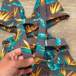 Tori Praver Swimwear Seafoam One Piece Birds of Paradise Tropical Swimsuit med Photo 6