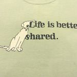 Comfort Colors LARGE Life is Better, Shared - Classic Unisex Crewneck Short Sleeve Tee NEW Photo 1