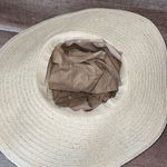 Womens Packable Floppy Woven Wide Brim Beach Straw‎ Sun Hat Cream One Size NWOT Photo 2