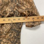 Abercrombie & Fitch Women Small Dress Short Sleeve Vneck Button Up Animal Print Photo 7