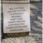 Christopher & Banks Floral Print Jacket Olive Green Gold Accents Full Zip Up Career Size S Photo 6