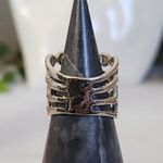 Silver Multi Chain Link Ring Photo 3