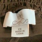 CeCe  Size 2X Black Wide Leg Pants With Wide Band Elastic Waistband. New With Tag Photo 8