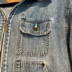 Liz Claiborne VTG 90s Petite Medium Liz Authentic Full Zip Denim Field Jacket Multiple Pockets Photo 13