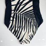 Calvin Klein  Swimsuit Black White Palm 14 Annette Photo 7