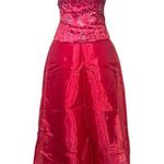 Blondie Nites Authentic Vintage Y2K Red Sequin Prom Dress Corset 2-Piece Jaslene Photo 0