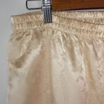 Beautiful M Floral Etched Satin Gold Lounge Pajama Pants Size M Photo 1