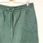 Savage x Fenty Rihanna Size Large Dark Green Pull on Wide Leg Sweatpants NEW Photo 1