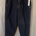 Vintage America Darkwash Paperbag Waist Jeans Size‎ 8 Blue Photo 0