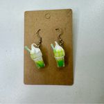 Handmade Green milkshake  earrings Photo 0