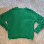 kelly green cable knit sweater Size XS Photo 6