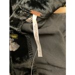 Free People  NEW Women Size 0 Black Be My Baby Velvet Mini Dress Mock Neck Floral Photo 5