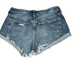 We The Free  Button-Up Distressed Denim Shorts Photo 4