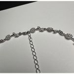 Swavorski Swarovski Crystal (Swan Signed) Crystal & Faux Pearl Flower Silver Tone Necklace Photo 11