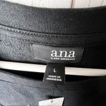 a.n.a  Womens Crewneck Black Graphic Long Sleeve Sweatshirt Photo 4