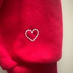 Parke Valentine’s Day Red Embossed Mockneck Sweatshirt NWT Size undefined Photo 2