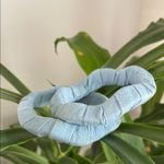 Unbranded Light Blue Denim Fabric Bracelets Fashion Jewelry New Size OSFM Photo 2