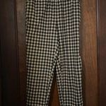 Ann Taylor  Ankle Pant High Rise Paper bag Waist Plaid Pull On Pants Size S Photo 2