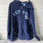 Disney Eeyore Womens Blue Long Sleeve Full Zip Comfort Hoodie Sweatshirt Size 3X Photo 1