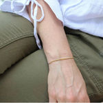 NIB LUCKY FEATHER 14K Gold Dipped Milestone 50th Birthday Stretch Bracelet Photo 1