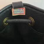 Dooney & Bourke  Black Leather Pull String Bucket Shoulder Handbag VINTAGE Photo 4