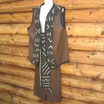 NWT Brown Art To Wear Raw Silk Sk… Brown Size 14 Photo 1