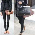 J Brand  Coated Pencil Leg Jeans in Venom Black 29 Photo 1