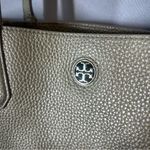 Tory Burch  | NWOT Metallic Perry Leather Tote Golden Large Purse Shoulder Bag Photo 3