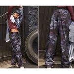 Free People Movement women's Mesmerize Me Printed Pants S NWT Cargo Relaxed Purple Photo 8