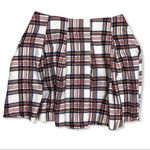 Lucca Couture White Plaid Pleated Miniskirt Photo 4