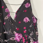 Wild Pearl Women's Multicolor Floral Burnout Velvet Tank Dress Size S Fairy Photo 3