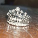Princess crown ring Silver Crown Ring Photo 1