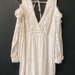IRO  Meila eyelet white cotton mini cold shoulder Longsleeve Mini dress 38 nwt Photo 9