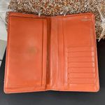 Chanel Coral Diamond Quilted Patent Leather CC Continental Wallet Photo 2