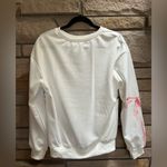 Boutique Winter Scene Ski Print Sweatshirt White Small Photo 1