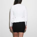 Gibson  Raw Edge Tweed Blazer Off White & Black Medium / M Photo 4