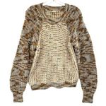 Mystree  Moss Stitch Earth Tone Knit Chunky Sweater Photo 0